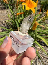 Load image into Gallery viewer, Natural Namibia Skeletal Enhydro Quartz Mineral Specimen w/ Moving Bubble,A478
