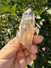 Load image into Gallery viewer, Trigonic Enhydro Quartz from Madagascar,Crystal Point with Water Inclusion,A99
