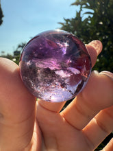 Load image into Gallery viewer, Top quality Chevron Amethyst Sphere,Amethyst Crystal Ball,Davis Effect, A69
