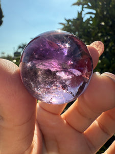 Top quality Chevron Amethyst Sphere,Amethyst Crystal Ball,Davis Effect, A69