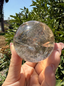 High Quality Light Smoky Quartz Crystal Sphere Smoky Quartz Ball,A64