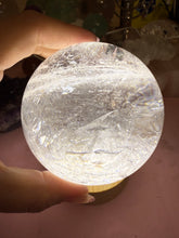 Load image into Gallery viewer, Rainbow Clear Quartz Crystal Sphere,Natural Healing Stone Ball,A121
