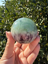 Load image into Gallery viewer, Natural Feather Fluorite Sphere,Snowflake Quartz Crystal Fluorite Ball,A222

