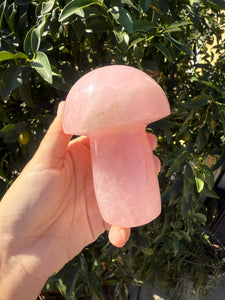 Large Rose Quartz Mushroom