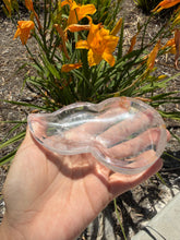 Load image into Gallery viewer, Natural Clear Quartz Gourd Flame Dish,Crystal Tray Decorative Altar Dish,B155
