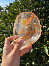 Load image into Gallery viewer, Golden Healer Quartz Bowl,Natural Hematoid Quartz Crystal Dish,Crystal Tray,B140
