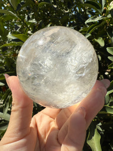 Rainbow Clear Quartz Crystal Sphere,Natural Healing Stone Ball,A118