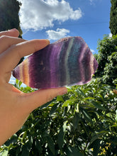 Load image into Gallery viewer, Raw Stone Rainbow Fluorite Specimen Mineral Crystal
