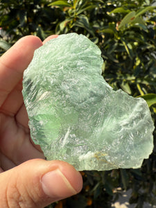 Natural Green Feather Fluorite Slab,fluorite Mineral Specimen