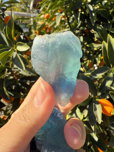 3pcs Fluorite Crystal Rough Bulk,High Quality Blue Fluorite-C