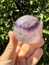 Load image into Gallery viewer, Phantom Amethyst Crystal Sphere
