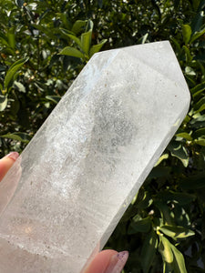 Clear Quartz Crystal Tower Point – High Clarity Polished Stone, A55