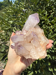 Amethyst Quartz Cluster,Raw Clear Quartz Cluster,Collection Home Decor,A46