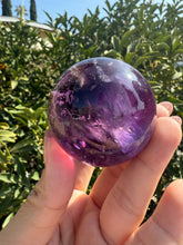Load image into Gallery viewer, Top quality Chevron Amethyst Sphere,Amethyst Crystal Ball, Davis Effect,A73
