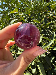 High Quality Candy Fluorite Sphere, Stunning Rainbow Fluorite Ball,A109
