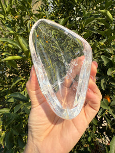 Small Clear Quartz Offering Bowl,Crystal Quartz Altar Bowl,Crystal Tray,B76