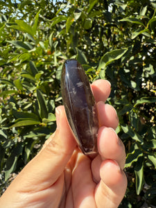 Natural Brazil Smoky Quartz Palm Stone / Meditation Palm Stones,A157