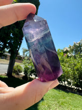 Load image into Gallery viewer, Rainbow Fluorite Crystal Tower Point,Fluorite Tower
