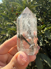 Load image into Gallery viewer, Garden Quartz Crystal Point Tower – Clear Quartz with Unique Inclusions, A82
