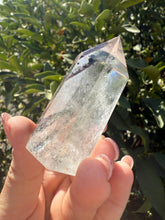 Load image into Gallery viewer, Garden Quartz Crystal Point Tower – Clear Quartz with Unique Inclusions, A81
