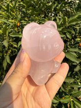 Load image into Gallery viewer, High Quality Rose Quartz Bear – Hand Carved Crystal Figurine Bear Home Decor

