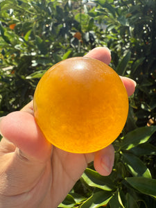 Large Natural Yellow Fluorite Mushroom Crystal, A83