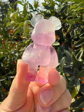 Load image into Gallery viewer, Natural Pink Candy Fluorite Bear Carving
