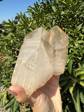 Load image into Gallery viewer, 1.59kg Clear Quartz with Green Phantom Inclusions, Partial Polished Faces
