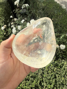 Small Clear Quartz Offering Bowl,234.2g