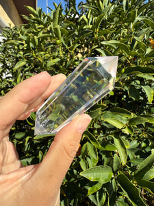 12-Sided Clear Quartz Point,Double Terminated Quartz,Vogel Cut Crystal,A170