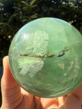 Load image into Gallery viewer, Large Natural Green Fluorite Sphere,6.7cm
