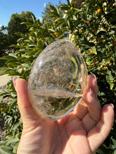 Load image into Gallery viewer, Natural Brazilian Light Smoky Quartz Palm Stone,Meditation Palm Stones,A291
