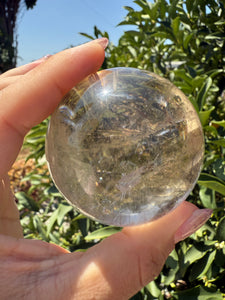 High Quality Light Smoky Quartz Crystal Sphere Smoky Quartz Ball,A64