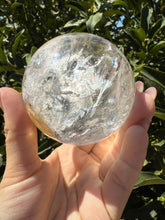 Load image into Gallery viewer, Rainbow Clear Quartz Crystal Sphere,Natural Healing Stone Ball,A119
