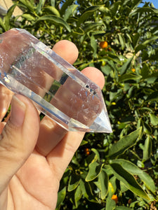 12-Sided Clear Quartz Point,Double Terminated Quartz,Vogel Cut Crystal,A171