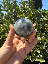 Load image into Gallery viewer, Natural Feather Fluorite Sphere , Snowflake Quartz Crystal Fluorite Ball,A88
