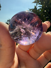 Load image into Gallery viewer, Top quality Chevron Amethyst Sphere,Amethyst Crystal Ball,Davis Effect, A69
