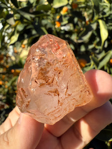 Red Mud Skeletal Quartz Crystal Point ,Red Mud Quartz ,#995