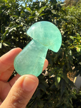 Load image into Gallery viewer, Large Green Fluorite Mushroom Carving
