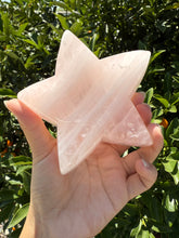 Load image into Gallery viewer, Star Rose Quartz Crystal Bowl, Polished Rose Quartz Dish-Rose Quartz Tray,B87
