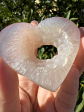 Load image into Gallery viewer, Druzy Agate Heart Stand Included - Agate - Agate Crystal - Crystal Heart,A201
