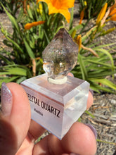 Load image into Gallery viewer, Natural Namibia Skeletal Enhydro Quartz Mineral Specimen w/ Moving Bubble,A479
