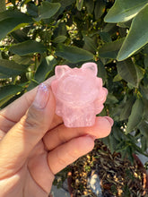 Load image into Gallery viewer, Rose Quartz Fox Crystal Carving - Rose quartz Nine tailed fox
