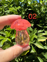 Load image into Gallery viewer, Resin small cute Red Smelting Quartz mushroom Sculpture
