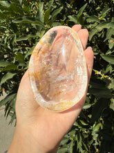 Load image into Gallery viewer, Small Clear Quartz Offering Bowl,Crystal Quartz Altar Bowl,Crystal Tray,B63
