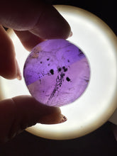 Load image into Gallery viewer, Chevron Amethyst Sphere with Goethite Inclusions,Davis Effect, A71
