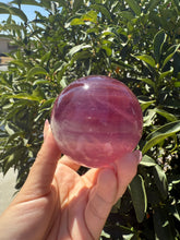 Load image into Gallery viewer, Rainbow Candy Fluorite Sphere, Stunning Rainbow Fluorite Ball,A114
