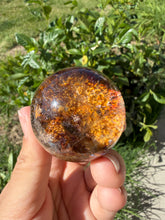 Load image into Gallery viewer, Garden Quartz Crystal Sphere,Natural Lodolite Included Healing Crystal Ball,A328
