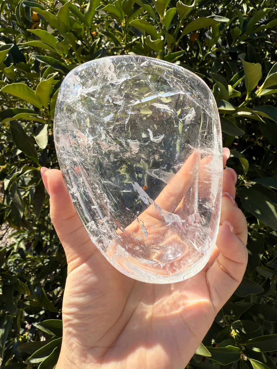 Clear Quartz Offering Bowl,Crystal Quartz Altar Bowl,Crystal Tray,B82