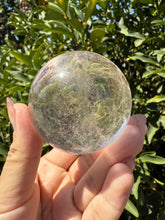 Load image into Gallery viewer, Rainbow Clear Quartz Crystal Sphere,Natural Healing Stone Ball,A116

